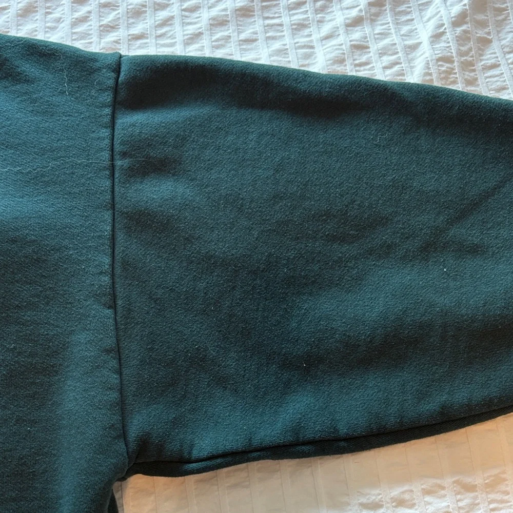 ALO SWEATSET Dark Green Crewneck Sweatshirt and Sweatpants Set